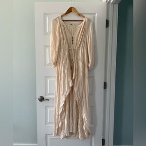 Free People Cream Maxi Dress